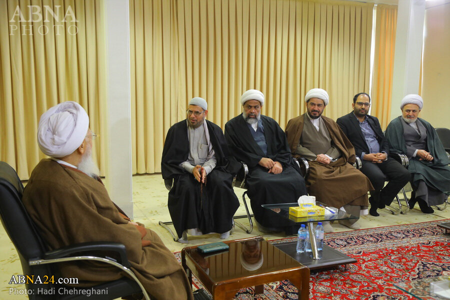 دیدار نمایندگان عتبه با علامه جوادی آملی