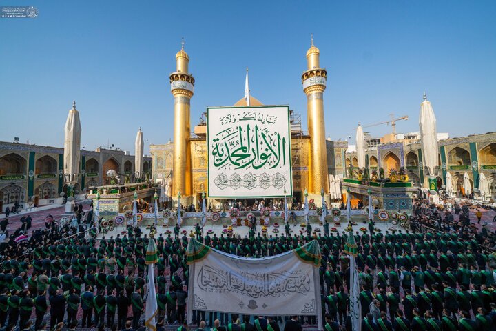 حال و هوای حرم امام علی(ع) به مناسبت نیمه شعبان