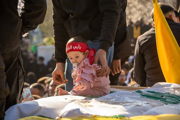 Photos: Funeral ceremony of 95 martyrs in "Aitaroun" in Lebanon