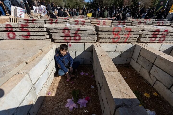 Photos: Funeral ceremony of 95 martyrs in "Aitaroun" in Lebanon