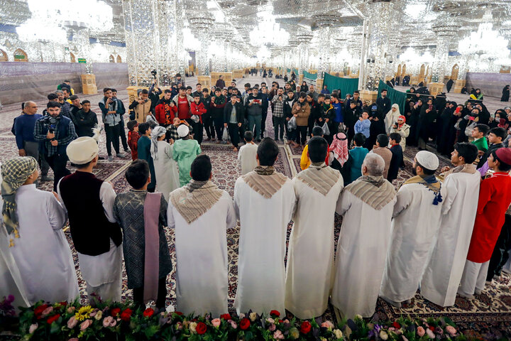 Photos: Traditional ‘Hel Helalak Ya Ramadan’ ceremony underway at Imam Reza shrine