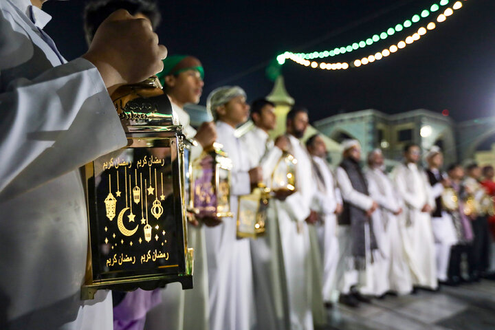 Photos: Traditional ‘Hel Helalak Ya Ramadan’ ceremony underway at Imam Reza shrine
