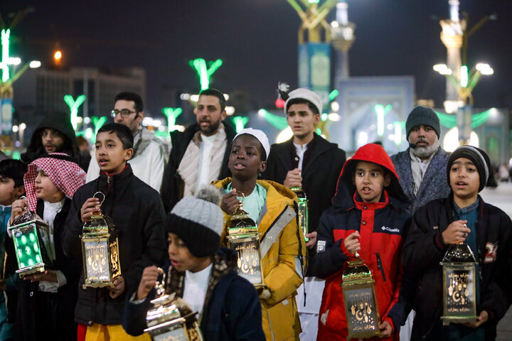 Photos: Traditional ‘Hel Helalak Ya Ramadan’ ceremony underway at Imam Reza shrine