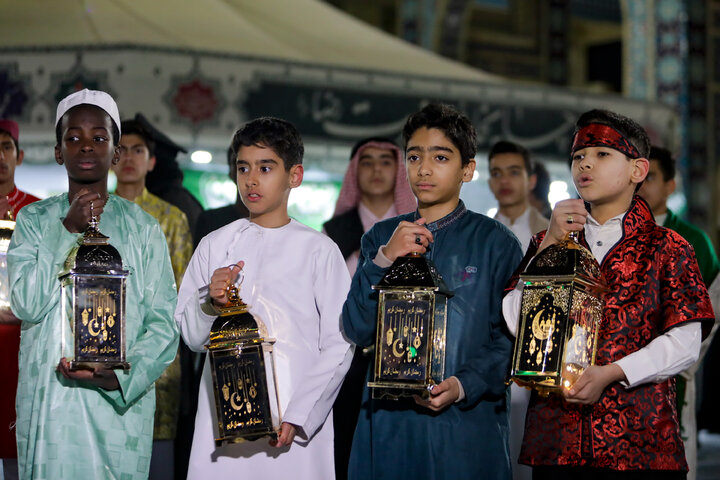 Photos: Traditional ‘Hel Helalak Ya Ramadan’ ceremony underway at Imam Reza shrine