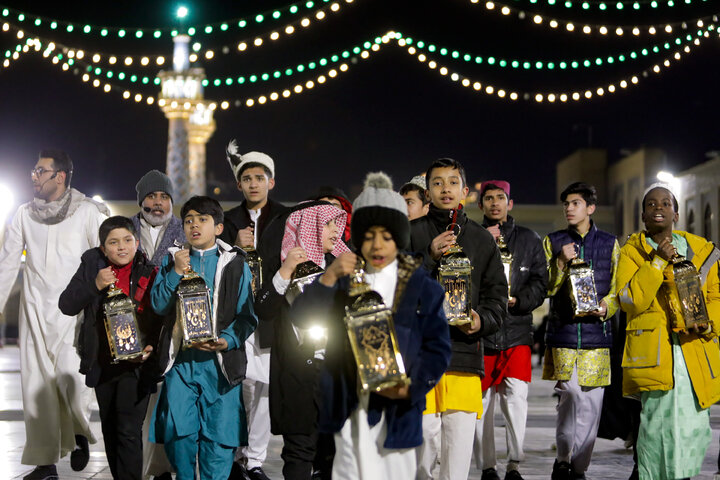 Photos: Traditional ‘Hel Helalak Ya Ramadan’ ceremony underway at Imam Reza shrine