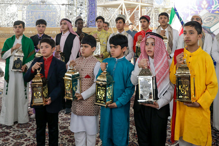 Photos: Traditional ‘Hel Helalak Ya Ramadan’ ceremony underway at Imam Reza shrine