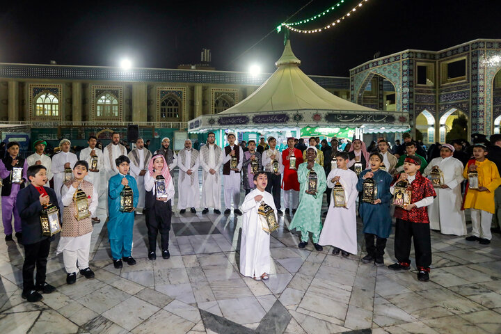 Photos: Traditional ‘Hel Helalak Ya Ramadan’ ceremony underway at Imam Reza shrine