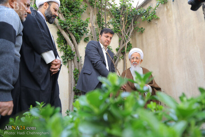 Photos: Grand Ayatollah Javadi Amoli plants saplings on National Tree Planting Day
