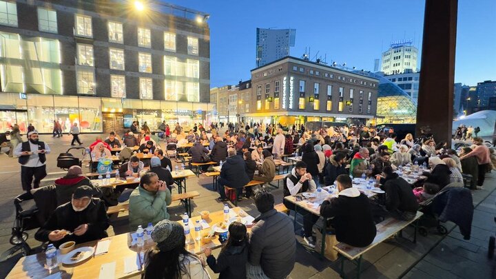 Photos: Supporting people of Gaza at street Iftar ceremony in Eindhoven, Netherlands