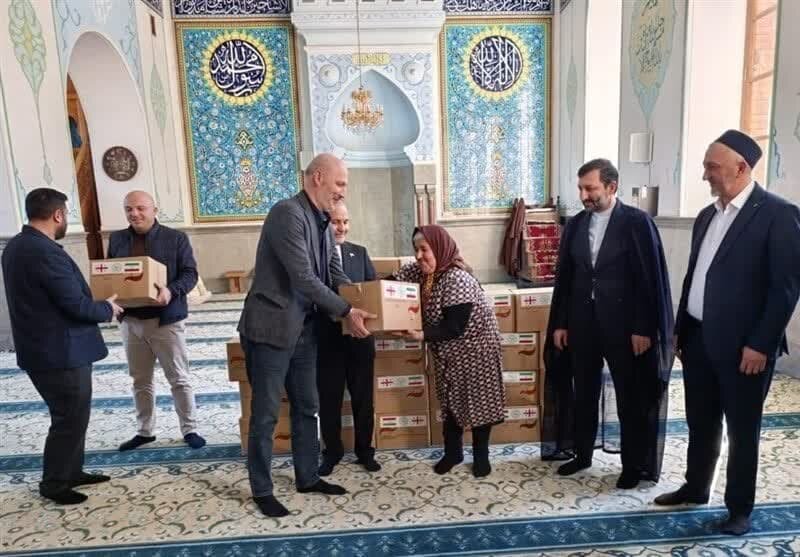 برگزاری مراسم خیریه در مسجد جامع تفلیس به مناسبت ماه رمضان