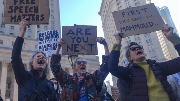 Photos: Protests in NYC, Washington against arrest of activist Mahmoud Khalil