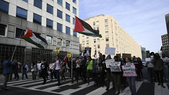 Photos: Protests in NYC, Washington against arrest of activist Mahmoud Khalil