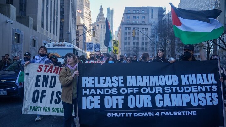 Photos: Protests in NYC, Washington against arrest of activist Mahmoud Khalil
