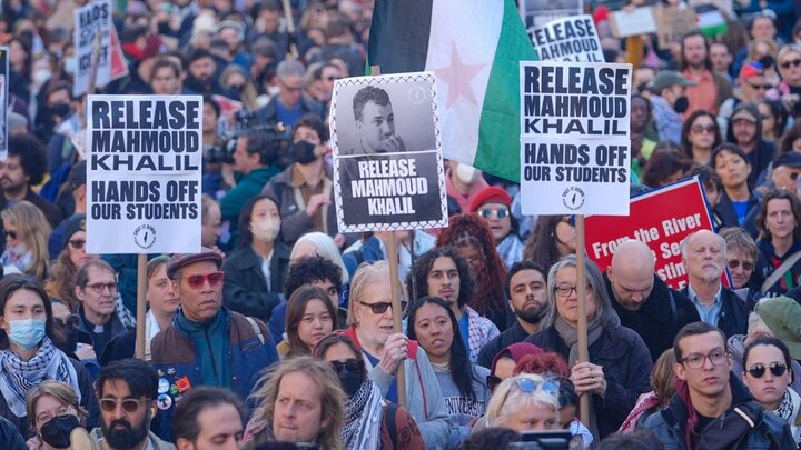 Photos: Protests in NYC, Washington against arrest of activist Mahmoud Khalil