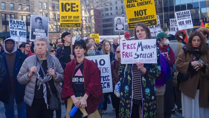 Photos: Protests in NYC, Washington against arrest of activist Mahmoud Khalil