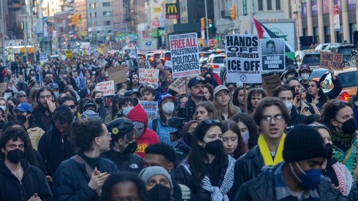 Photos: Protests in NYC, Washington against arrest of activist Mahmoud Khalil