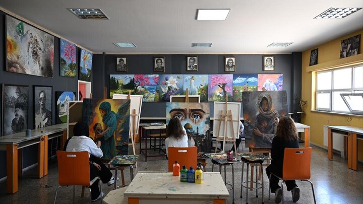 Photos: Artworks exhibition in support of Gaza people held in Gaziantep, Türkiye