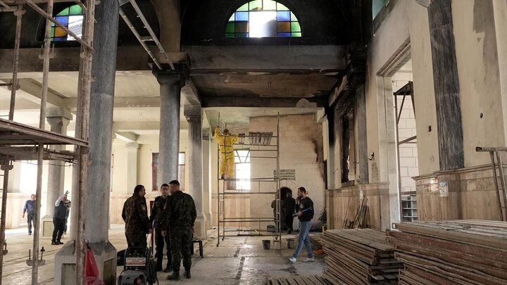 Photos: Repairing of Al-Nasr Mosque in Nablus
