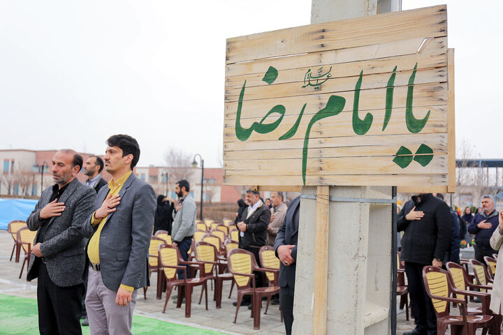 گزارش تصویری | آیین رونمایی یادمان شهید گمنام زائرشهر رضوی