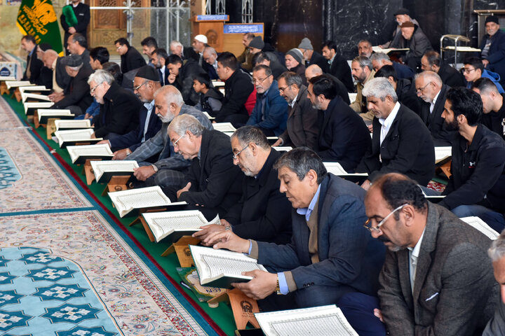 گزارش تصویری | ترتیل‌خوانی قرآن کریم در مسجد گوهرشاد