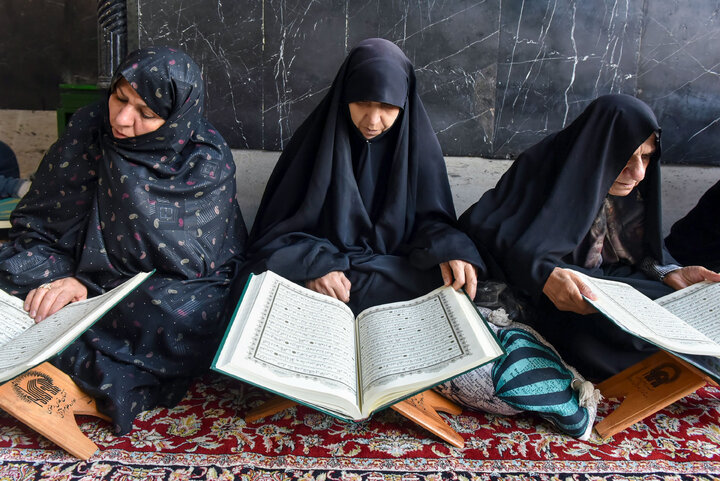 گزارش تصویری | ترتیل‌خوانی قرآن کریم در مسجد گوهرشاد