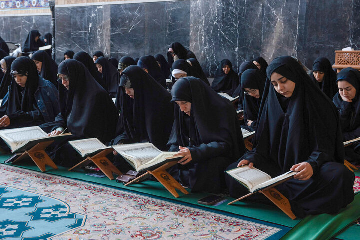 گزارش تصویری | ترتیل‌خوانی قرآن کریم در مسجد گوهرشاد