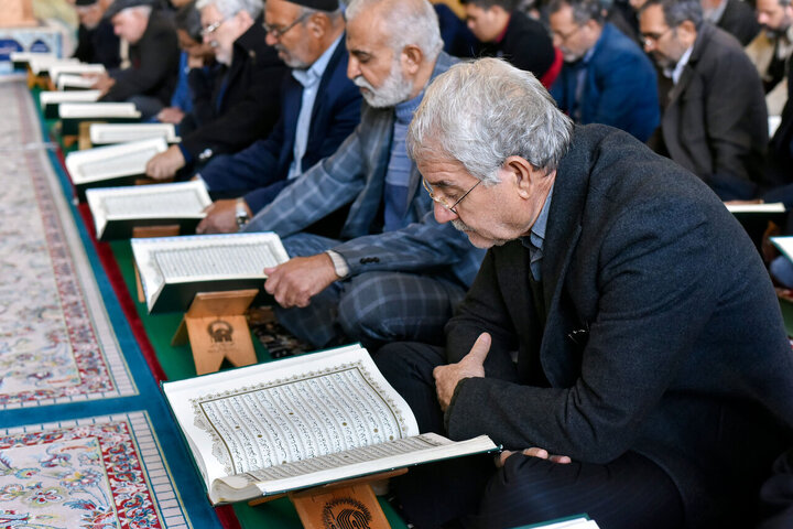 Photos: Reciting Holy Quran at Goharshad Mosque