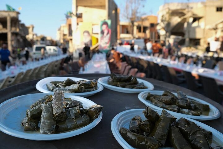 Photos: Iftar banquet in border town in southern Lebanon