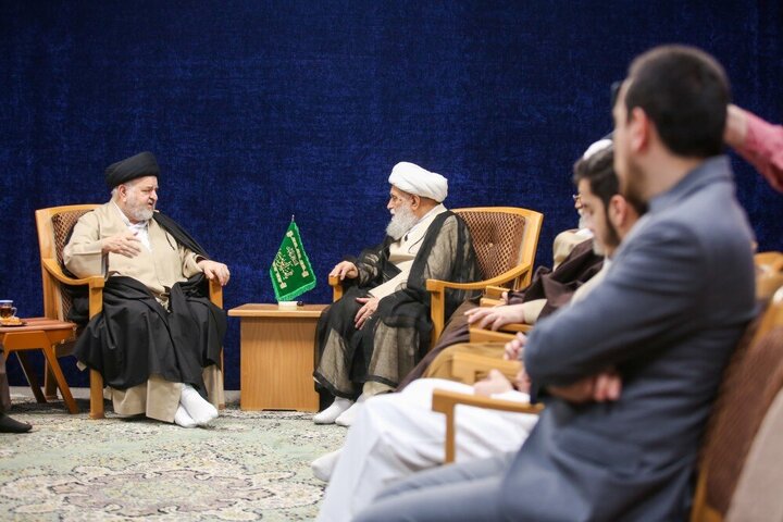 Photos: Ayatollah Sistani's representative meets with Ayatollah Karimi Jahromi