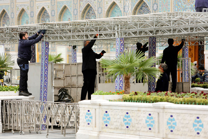Photos: Imam Reza Holy shrine, servants welcome spring