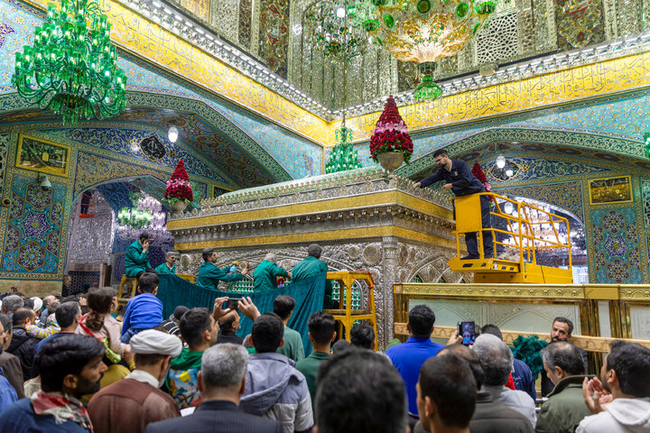 Photos: Imam Reza Holy shrine, servants welcome spring