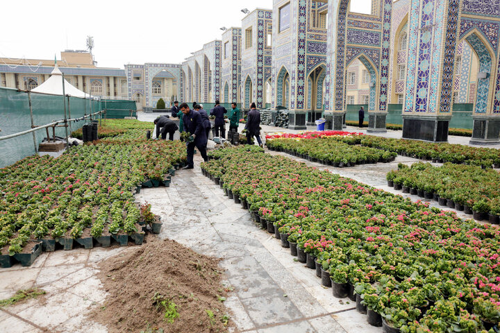 Photos: Imam Reza Holy shrine, servants welcome spring