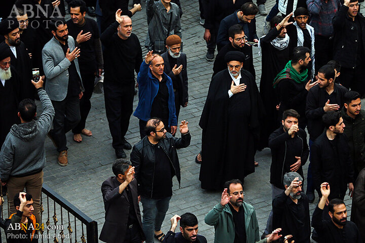 Photos: Ayatollah Vahid Khorasani attends Imam Ali mourning procession