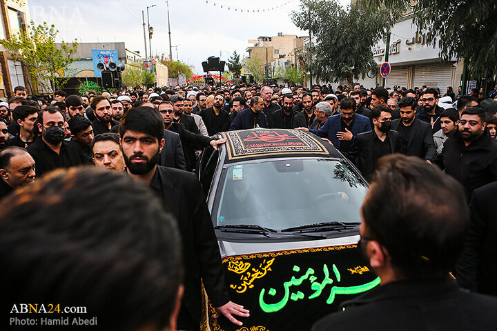 Photos: Ayatollah Vahid Khorasani attends Imam Ali mourning procession