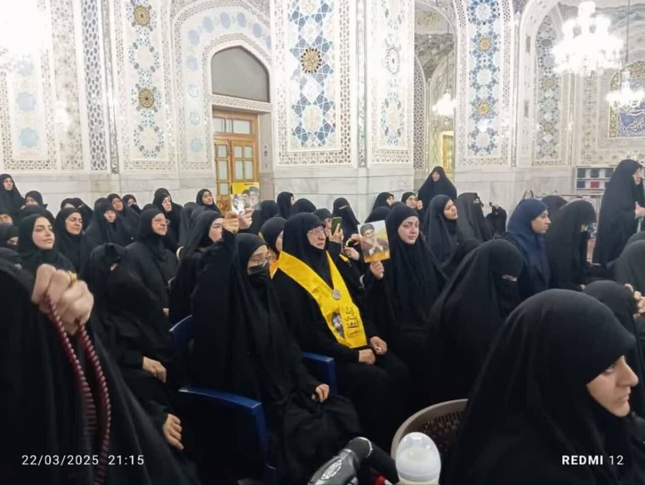 Imam Reza shrine holds special program in presence of martyr Sayyed Nasrallah’s daughter