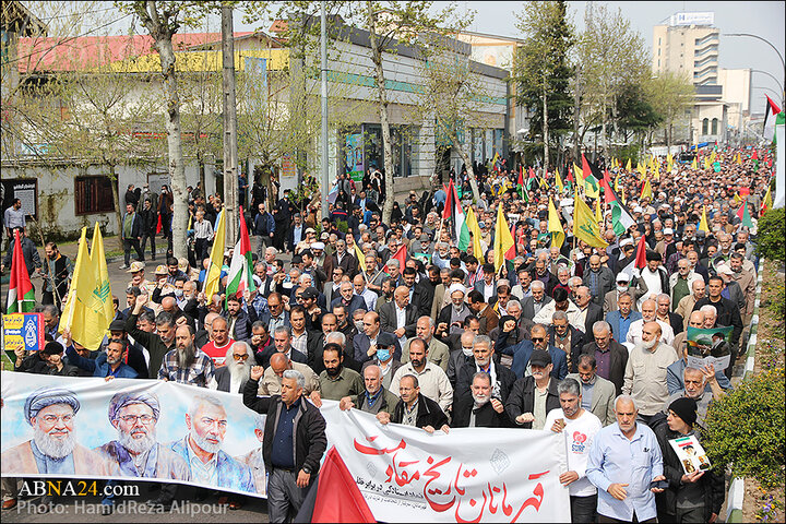 راهپیمایی روز قدس در رشت