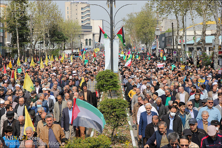 راهپیمایی روز قدس در رشت