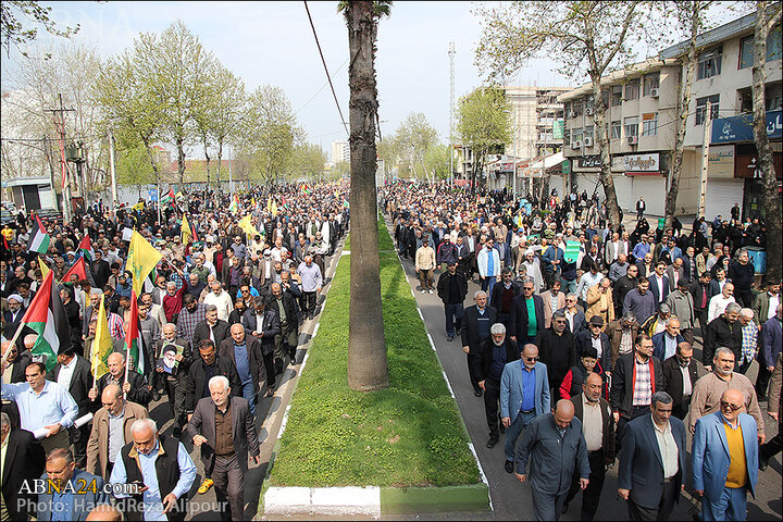 راهپیمایی روز قدس در رشت