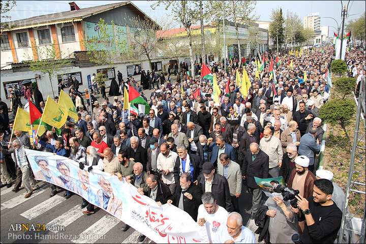 راهپیمایی روز قدس در رشت