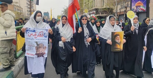 فیلم| آغاز راهپیمایی مردم تهرانی در روز قدس