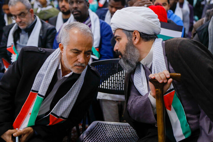 Photos: "Hayya 'ala al-Quds" conference held at Imam Reza holy shrine
