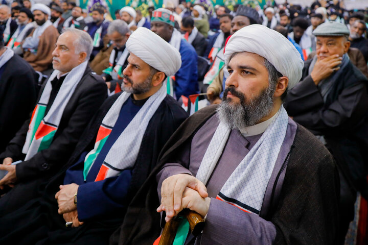 Photos: "Hayya 'ala al-Quds" conference held at Imam Reza holy shrine