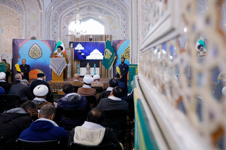 Photos: "Hayya 'ala al-Quds" conference held at Imam Reza holy shrine