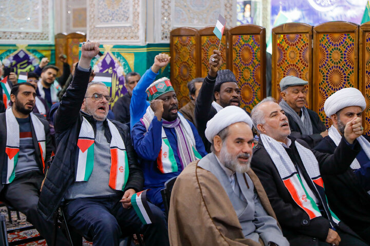 Photos: "Hayya 'ala al-Quds" conference held at Imam Reza holy shrine