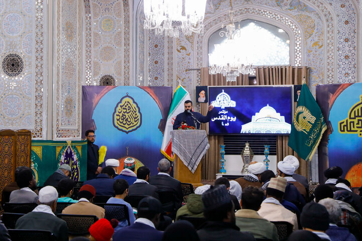 Photos: "Hayya 'ala al-Quds" conference held at Imam Reza holy shrine