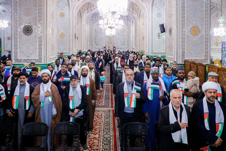 Photos: "Hayya 'ala al-Quds" conference held at Imam Reza holy shrine