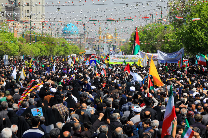 گزارش تصویری | راهپیمائی روز جهانی قدس در مشهد(1)