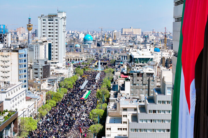 گزارش تصویری | راهپیمائی روز جهانی قدس در مشهد-١
