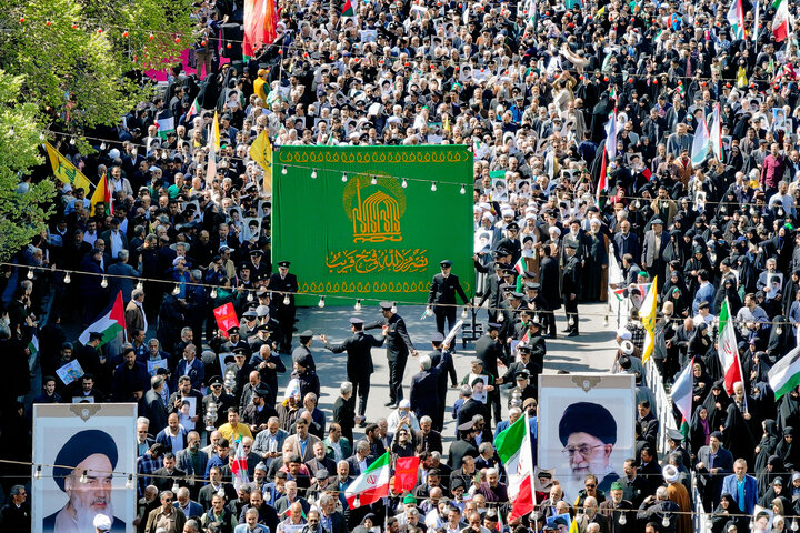 گزارش تصویری | راهپیمائی روز جهانی قدس در مشهد-١