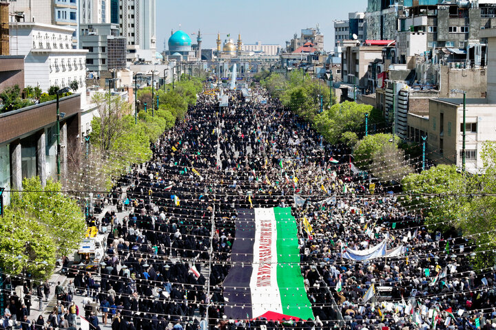 گزارش تصویری | راهپیمائی روز جهانی قدس در مشهد-١